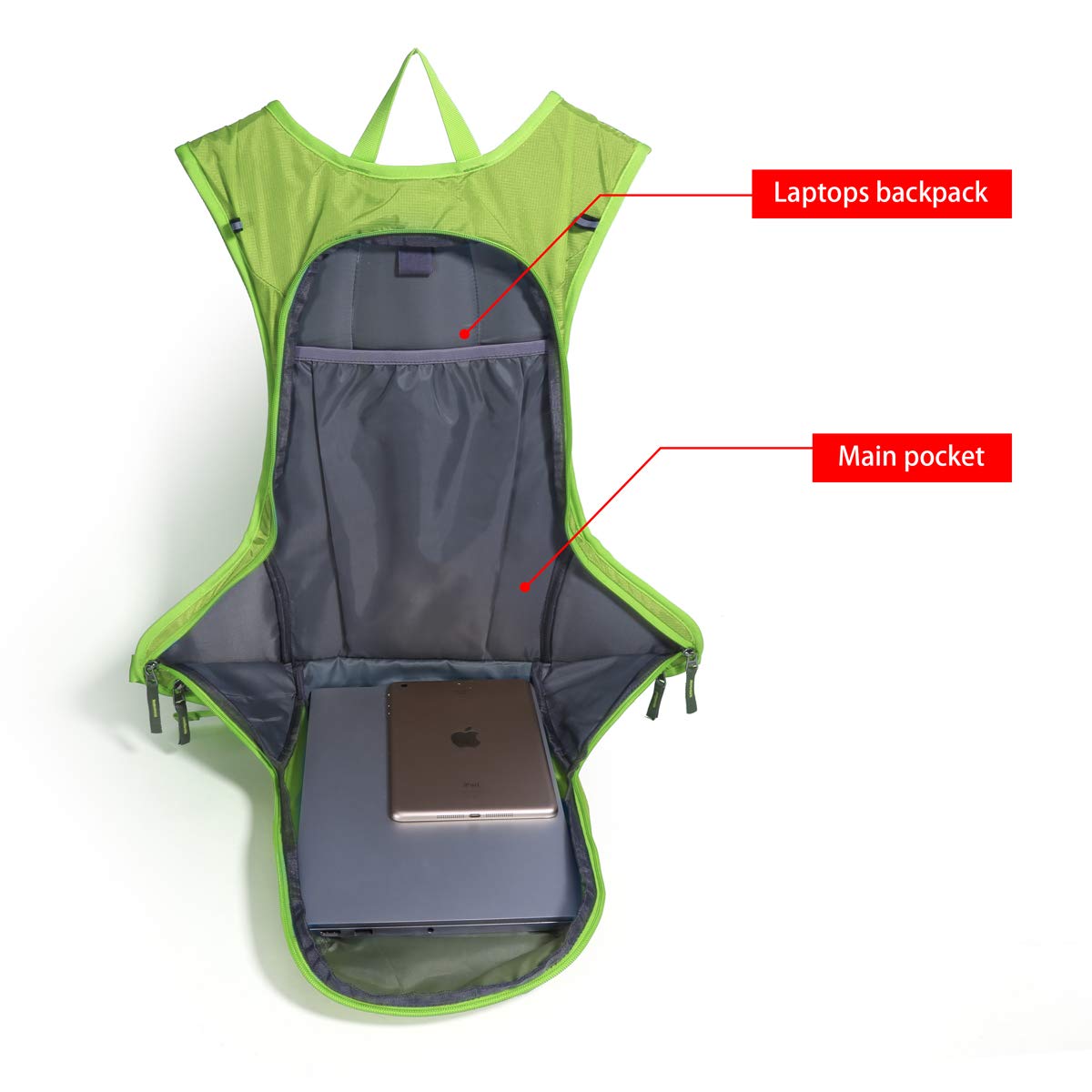 DAVIDNILE Hydration Backpack - Prefect Outdoor Gear for Skiing, Running, Hiking, Cycling, Camping, Climbing