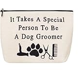 ShiQiao Spl Dog Groomer Gifts for Hairdresser Hair Stylist Makeup Bag for Dog Groomer Birthday Christmas Appreciation Gifts for Pet Lovers Owner Cosmetic Bag Hairdresser Travel Cosmetic Makeup Pouch