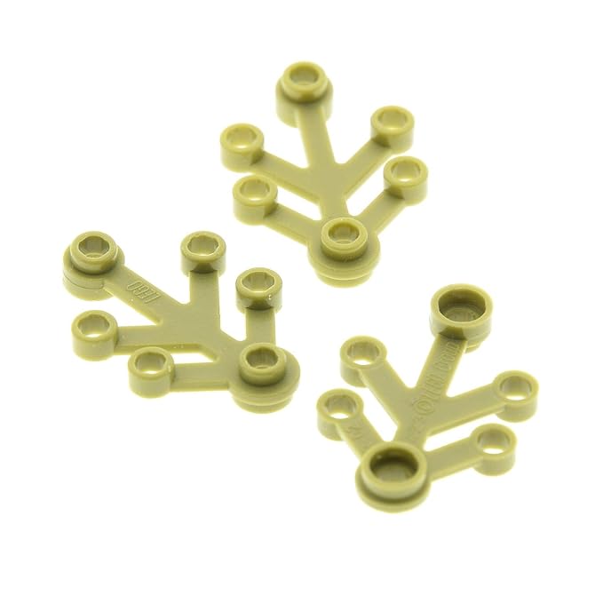 Bausteine gebraucht 3 x Lego System Pflanze Olive grün 4x3 Blatt klein Blätter Laub Busch Strauch Leaves Set 79012 10236 1023