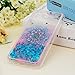 ZSTVIVA J3 Case, J3 Emerge Case, Liquid Glitter Case Bling Shiny Flowing Love Heart Cover Clear TPU Bumper for Samsung Galaxy J3 2017/J3 Prime Case with Stylus Pen Plug Dust Blue Mandala Totem Flower