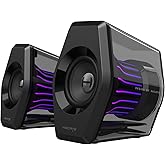 Edifier G2000 Pro 2.0 RGB Gaming Speakers with 64W Peak Power, Virtual 7.1 Surround Sound, 270° TempoFlow Light Sync, Bluetooth 5.4/USB-C/AUX for PC, PS5, Game Console (Black)