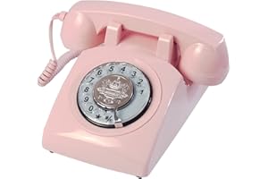 Landline Telephones, TelPal Corded Telephone Classic Rotary Dial Home Phones Antique Vintage Phone of 1930s Old Fashion Business Telephone Home Office Decor