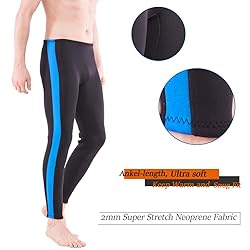 FLEXEL Wetsuit Pants Men 2mm, Wet Suits Pant Mens