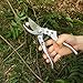 MTNZXZ Pruning Shears Silicone Handle Scissors Professional Bypass Pruners Gardening Cutters Tools SK-5 Steel Blade Clippers Tree Trimmer Efficient Rope Snips