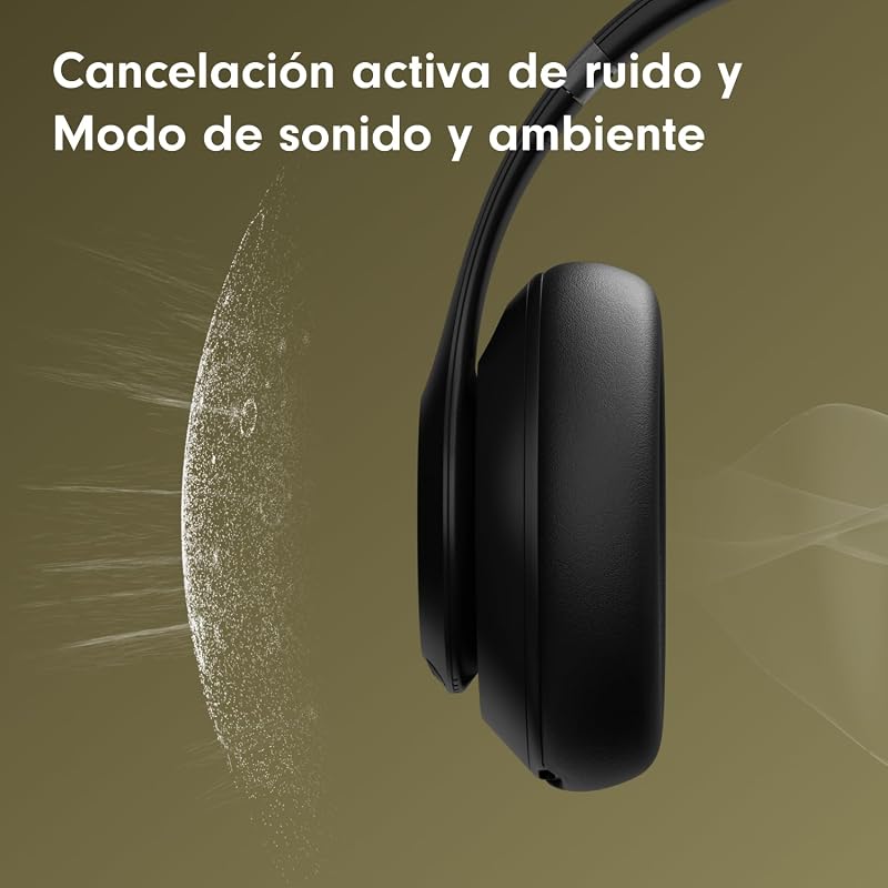 Studio Pro - Auriculares inalámbricos Bluetooth con cancelación de Ruido - Audio Espacial Personalizado, Sonido USB-C sin pérdida, compatibilidad con Apple y Android - Negro