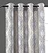 DriftAway Curtains for Bedroom Room Darkening Curtain 96 Inch Medallion Drapes for Living Room Damask Pattern Thermal Window Treatments Grommet 2 Panels