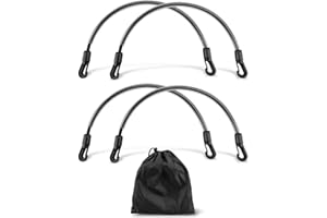 FurnyQuaint Stretch Horse Rug Tail Strap with Double Ended Clips Horse Blanket Straps Adjustable Elastic Tail 16in 4PCS