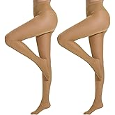 Yilanmy Sparkly Tights for Women Lurex Metallic Shimmer Tights, 50D High Waist Glitter Pantyhose 2 Pairs