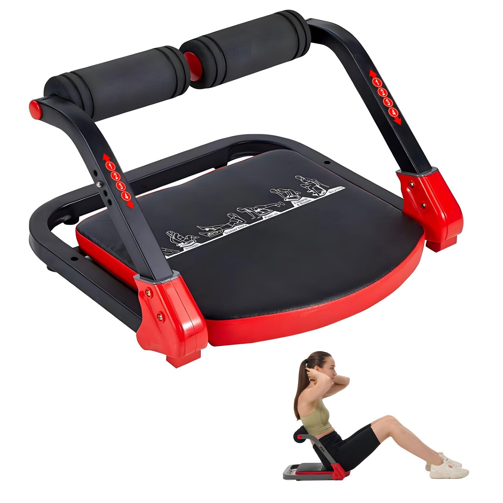 HOTSWEAT Ab Machine, Sit Up Exercise Equipment, Ab Workout Equipment ...