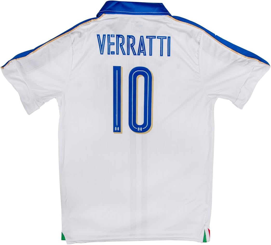 New! - Italy Euro 2016 #10 Veratti Away Soccer Adult Fan Jersey - XXL -