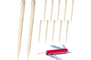 Saillong 12 Pack Toothpicks Compatible with Victorinox/Swiss Army Knives Smaller Than 3 1/2, 1.8 inch Knife Toothpick Replacement for Cleaning Teeth, Multifunctional Army Pocket Knife Accessories