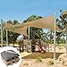 casa pura Sun Shade Sail | Shade Cloth, Protect Against Sun Burn | Sun Shades for Patio and Garden | Triangle | Multiple Sizes | Beige - 12' x 12' x 12'