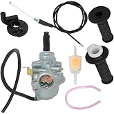 Complete Carburetor Kit For Honda Z50R CRF50F XR50R - Includes Carb, Grip Bar & Cable | KS-1053