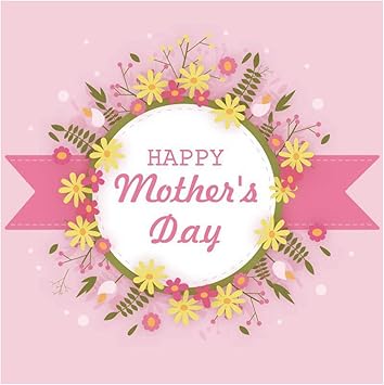 Amazon Com Leyiyi 5x5ft Happy Mother S Day Backdrop Garland Pink