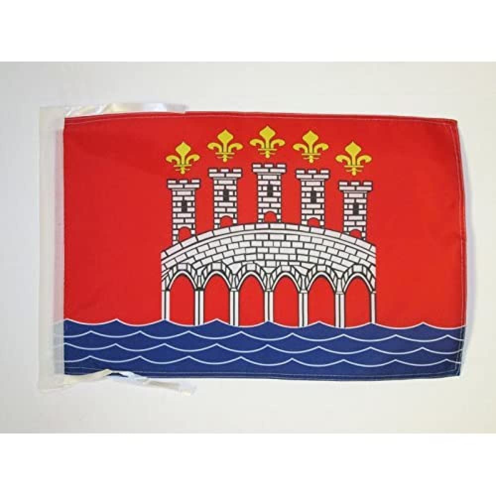 AZ FLAG - Lot Flag - 18'' x 12'' - 100% Polyester French department - France Small Banner with Two Cords - Fade Resistant - Vivid Colors - 18x12 in - 45x30 Cm — image 1