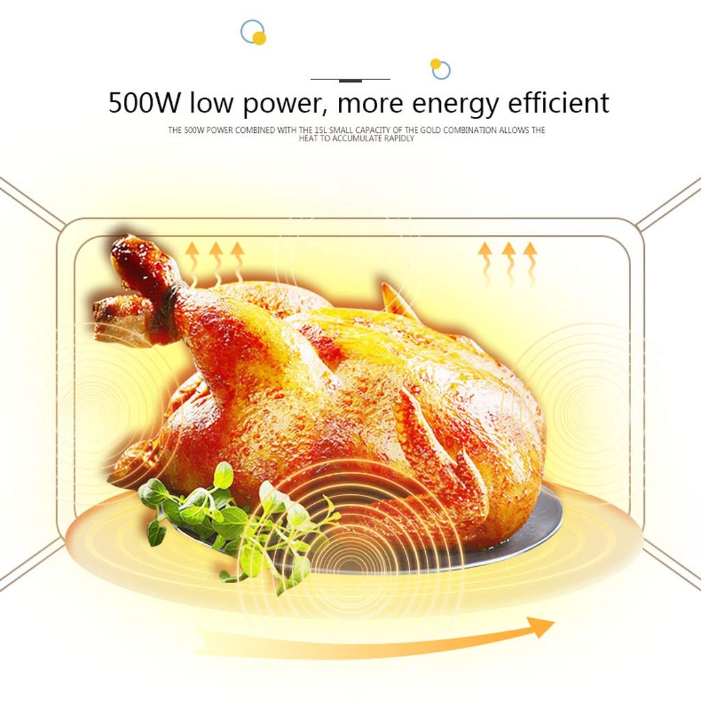 Horno microondas giratorio de pared pequeño, 500 W 0,5 pies ...