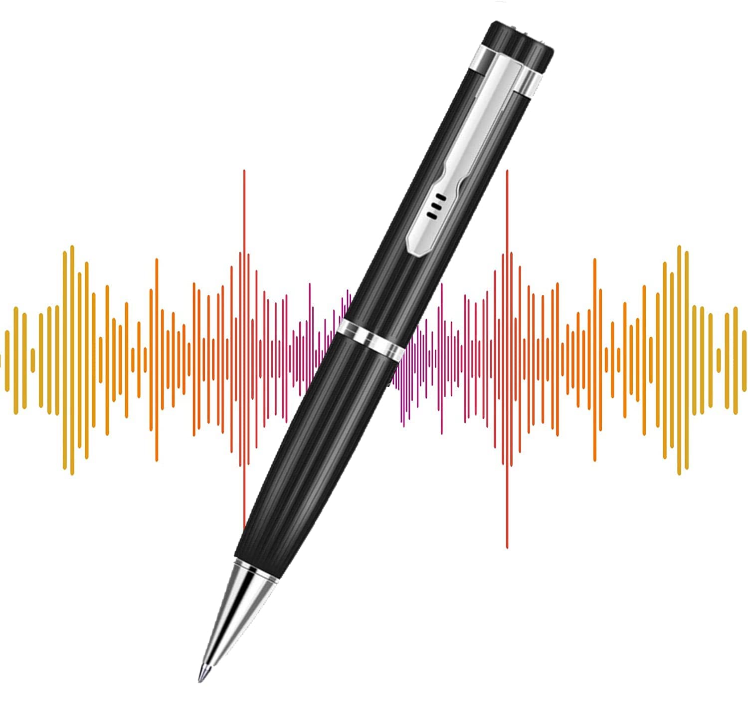 Digital Voice Recorder Pen 128GB Dictaphone Voice Recorder, Voice Activated Recorder for Lectures Meetings Classes, Mini Digital Recorder USB Rechargeable Audio Recorder Device with Noise Reduction