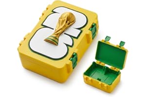 Porta Figurinhas Copa do Mundo 2026 Brasil Caixa Premium para Organizar Coleção de Futebol, Figurinhas do Álbum e Repetidas