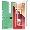 YUSYAIE [3 Pack] Tempered Glass Screen Protector Compatible with Xiaomi Redmi Note 13 Pro 4G&5G/Note 13 with 9H HD Clear Transparent Ultra thin Protective Glass Film