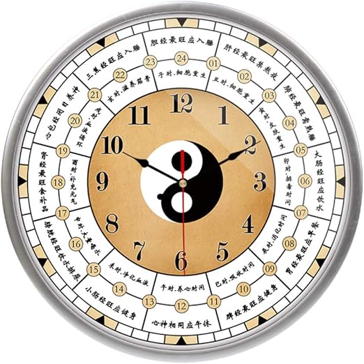 Xikaiai 12 16 Pulgadas Reloj De Pared De Estilo Chino De Plastico