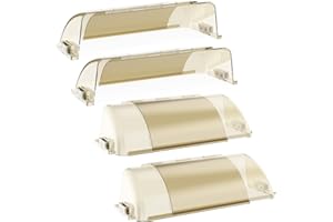 VE NI SCC Air Vent Deflectors for Home Floor, Heat Deflectors for Floor Registers, Adjustable 10" to 14"Inches Magnetic Deflector for Vent Cover, Sidewalls, Ceiling Registers, AC, Heater, 4 Pack