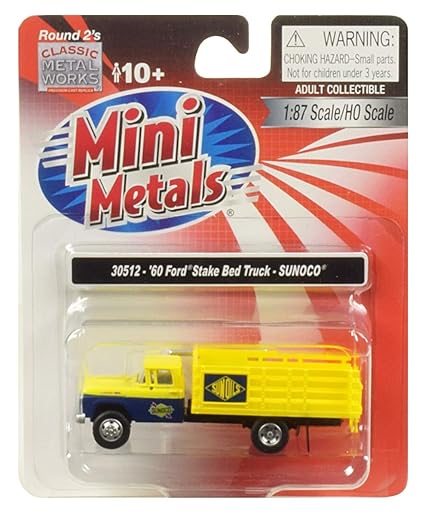 Amazoncom 1960 Ford Stake Bed Truck Sunoco Yellow And Blue