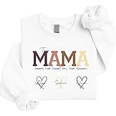 Personalized Mama Sweatshirt with Child's Name – Custom Mama Bear Shirt for Mom, Grandma, Gigi, or Auntie – Ideal Birthday, Christmas Est. 2025 Custom Sweatshirt Black