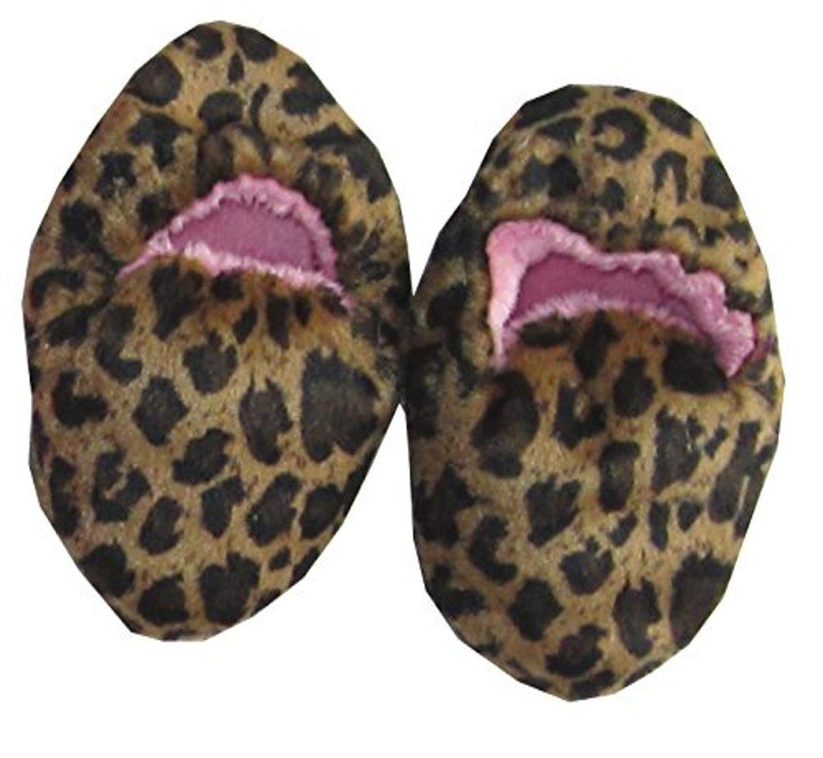 leopard baby booties
