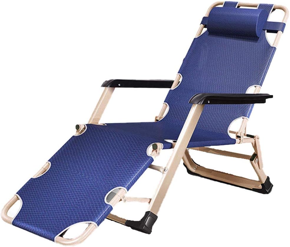 MIAOYO Reclining Adjustable Pool Chair, Outdoor Lounge Patio Chairs with Pillow Side Pocket