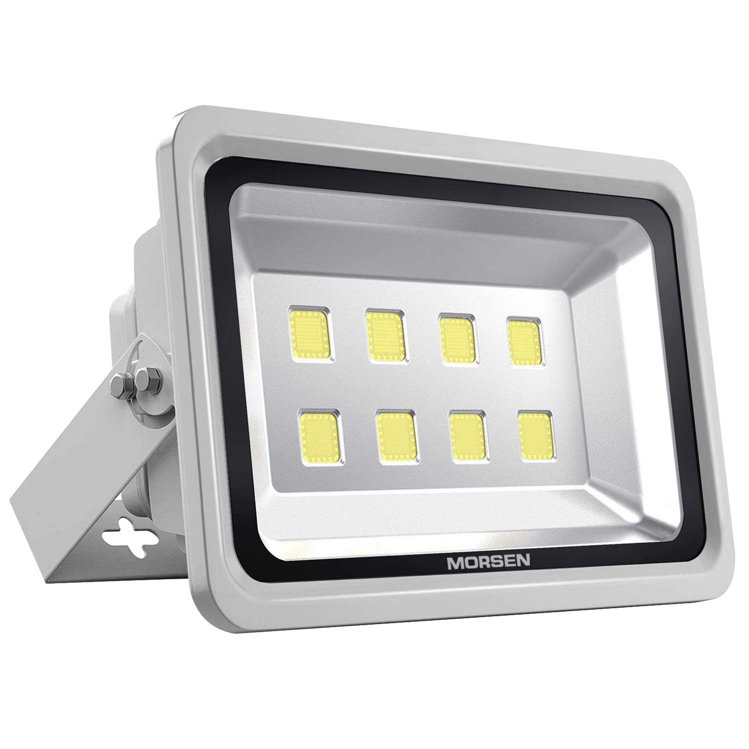 Morsen LED Flood Light 400W, IP65 Waterproof Indoor Outdoor Security Light 28000LM 6000K Daylight Wall Light Spotlight for Parking Lot Basketball Football Court Warehouse Commercial Lighting