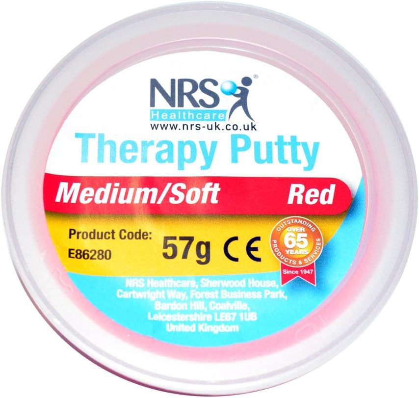 Medium Soft Therapy Putty - Red - 57g Healthcare, Medium Soft/Red, 57 g