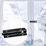 SZXMDKH Stainless Steel Door Lock Bolt Latch Black 3 Inch for Bathroom Shed view 4