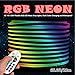 LED NEON LIGHT, IEKOV™ AC 110-120V Flexible RGB LED Neon Light Strip, 60 LEDs/M, Waterproof, Multi Color Changing 5050 SMD LED Rope Light + Remote Controller for Party Decoration (65.6ft/20m)