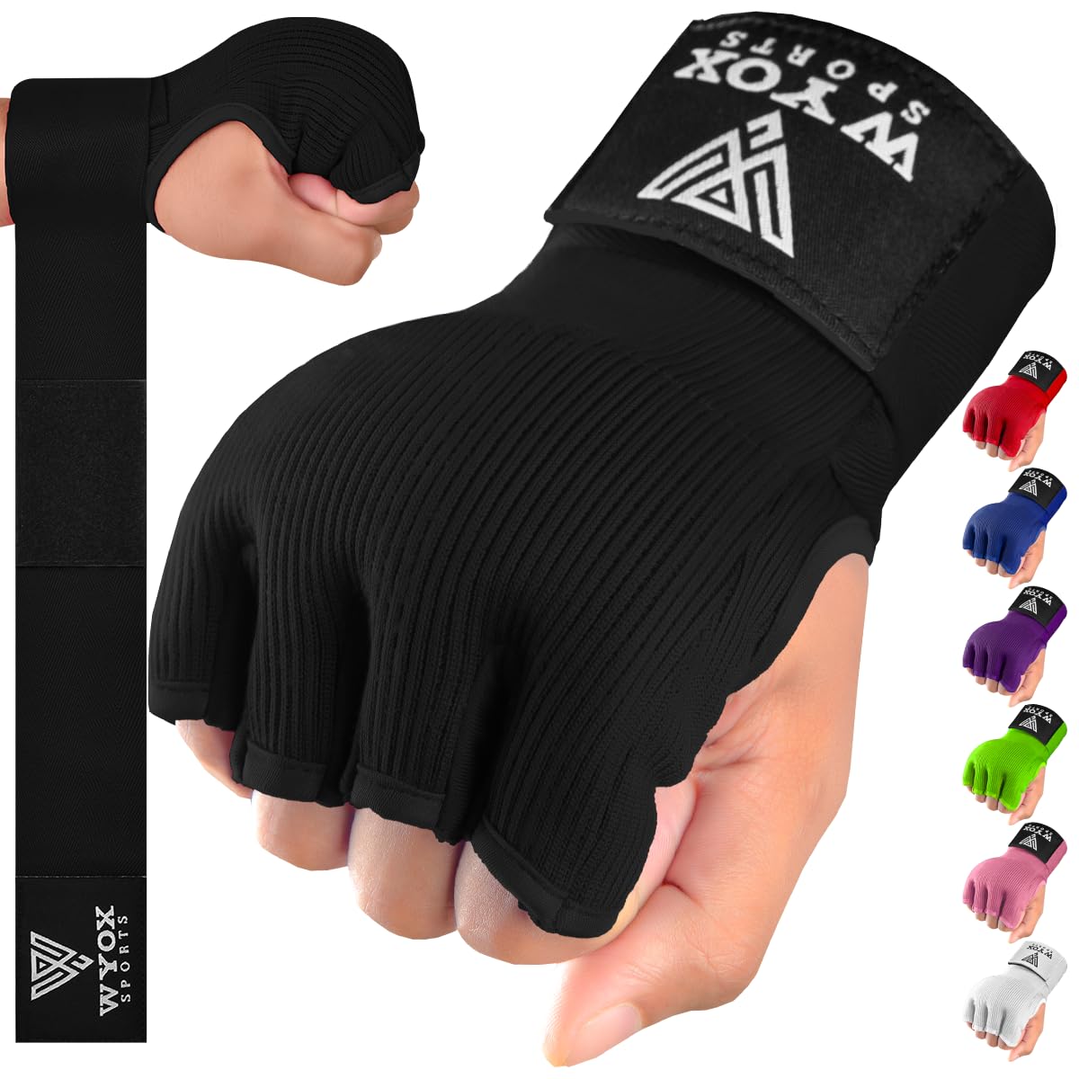 WYOX Gel Boxing Hand Wraps Inner Gloves For Men And Women, Quick