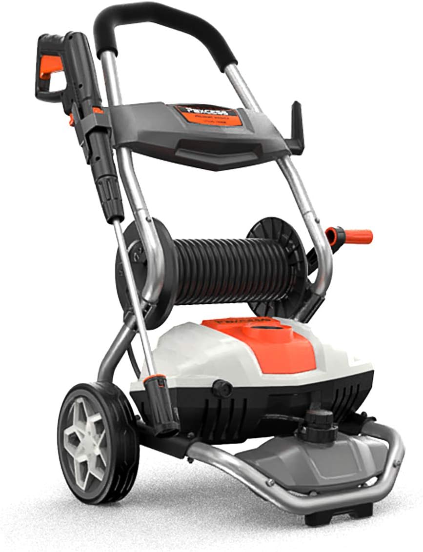 PAXCESS Pressure Washer, Electric 1800W 1.76GPM High Power Washer Machine with On-Board Hose Reel, Adjustable Nozzle, Detergent Tank for Car/Driveway/Fence/Sidewalk/Patio Furniture/Deck Cleaning