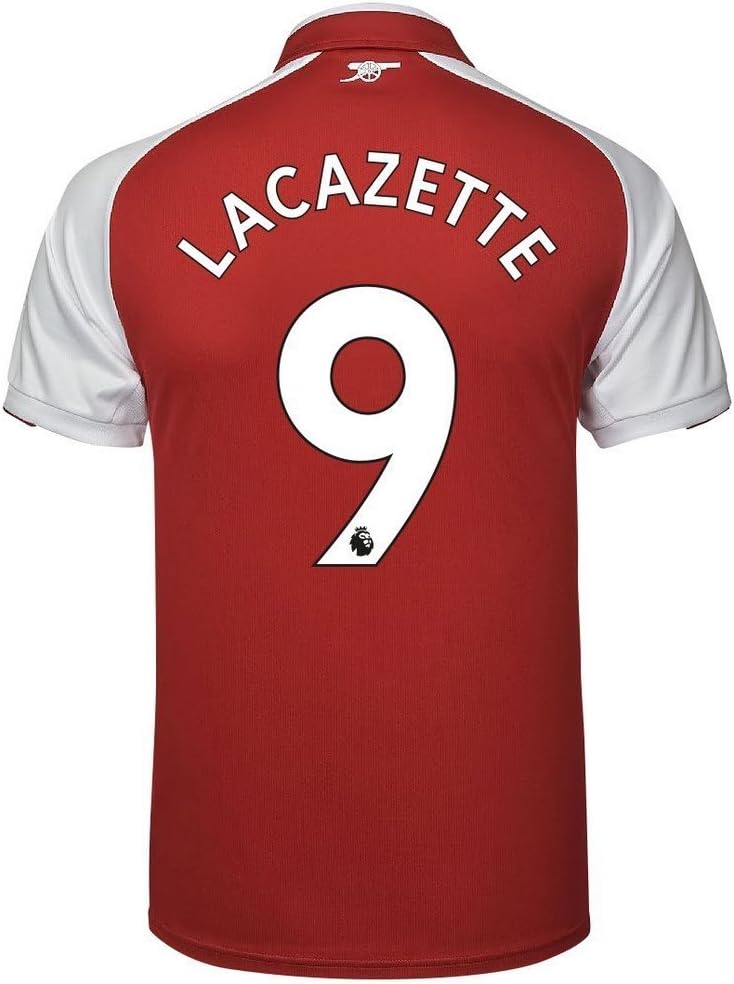 ORSIV Lacazette #9 Arsenal Home 17-18 Soccer Jersey Men's Color Red Size L