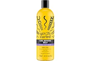 Got2B Curled Curl Defining Jelly, 15 Fl Oz, Curl Gel with 72-Hour Frizz Control, Locks in Moisture for Wavy, Curly & Coily Hair, Light Hold, No Crunch Vegan Formula with Vitamin E and Argan Oil