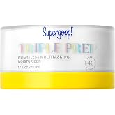 Supergoop! Triple Prep Daily Face Moisturizer SPF 40 Sunscreen, 1.7 fl oz | Daily hydration, weightless sunscreen lotion for normal to oily skin types, non-comedogenic, helps filter blue light