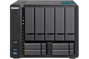 QNAP TVS-951X-8G-US 5+4 Bay NAS Intel Celeron Dual-Core 1.8 GHz, 8GB DDR4 with 1 X 10GbE Nbase-T LAN, 1 X GbE LAN, 1 x HDMI