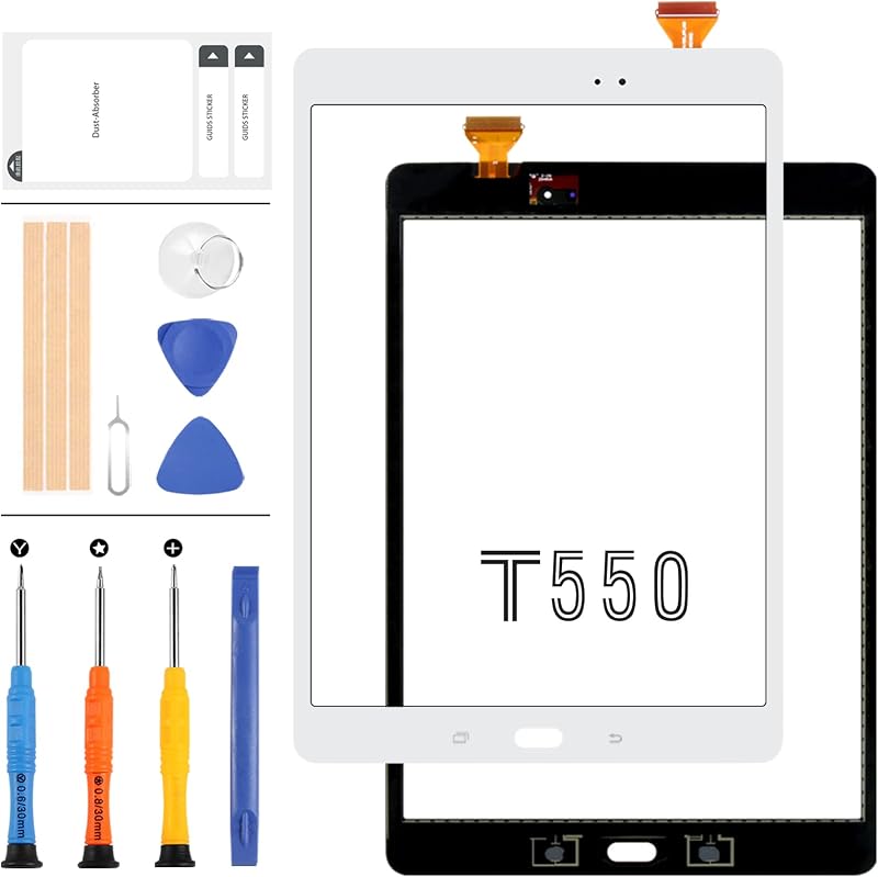 LADYSON Touch Screen Digitizer for Samsung Galaxy Tab A 9.7 SM-T550 T555 White