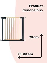 Safety 1st Easy Close Metal Gate 73-80cm One-Hand Open Child Safety Gate view 3