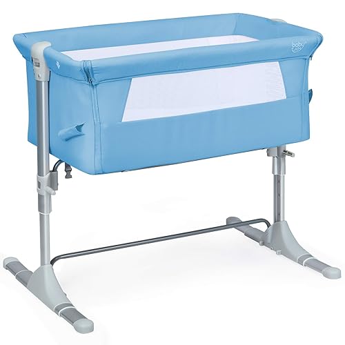 BABY JOY Baby Bedside Crib, Portable Travel Sleeper Bed Side