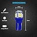 LED Monster 10-Pack Ice Blue Interior Dome Map LED Bulbs 5 SMD Car License Plate Lights LED Lamp 12V 168 194 T10 5-SMD
