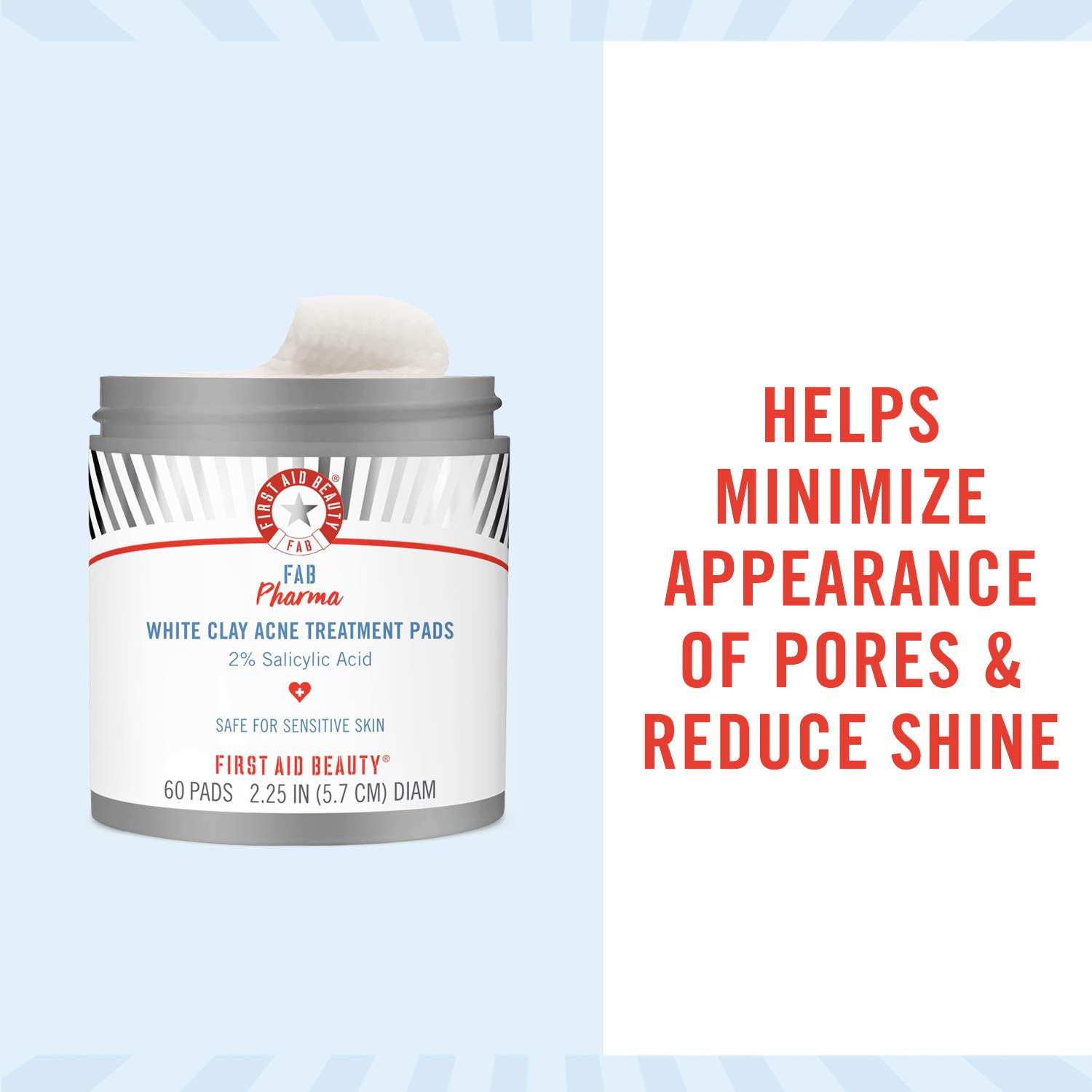 fab pharma white clay acne