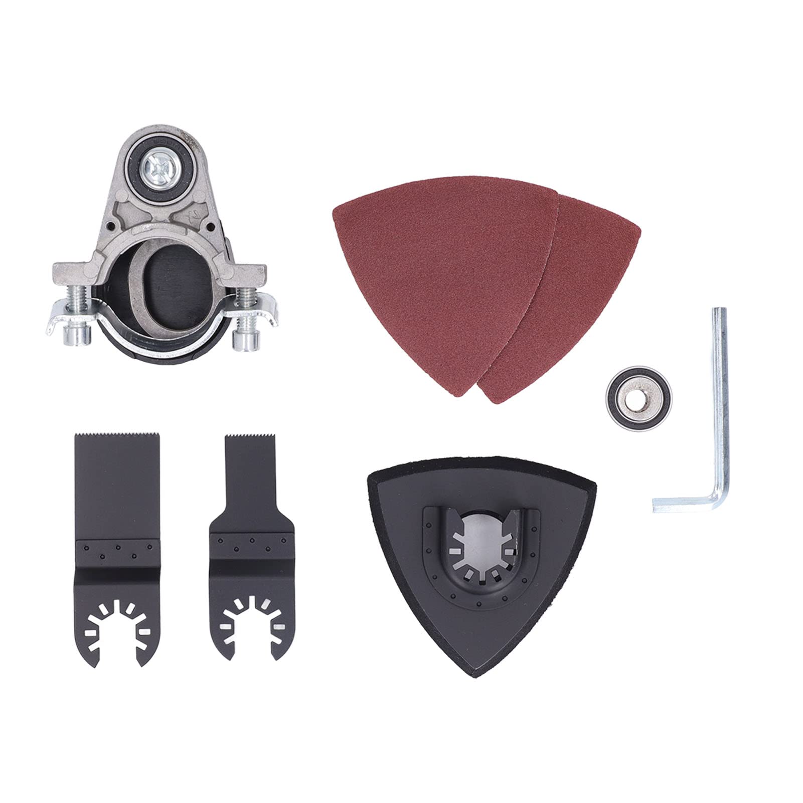 Oscillating Tool Adapter , Easy to Carry Angle Grinder Adapter Black Silver Universal Accessory Joint Multifunctional for DIY