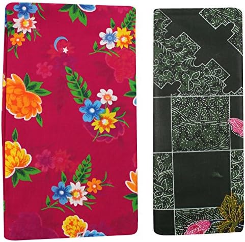 Ram Printing Mills Women's Cotton Lungis (Multi-Coloured, Set of 2)