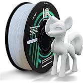 HP3DF Glitter PLA Filament, Twinkling 3D Printer Filament, PLA Filament 1.75mm Dimensional Accuracy +/- 0.02mm, 1KG Spool (2.2 lbs), Fit Most FDM Printer (Glitter White)