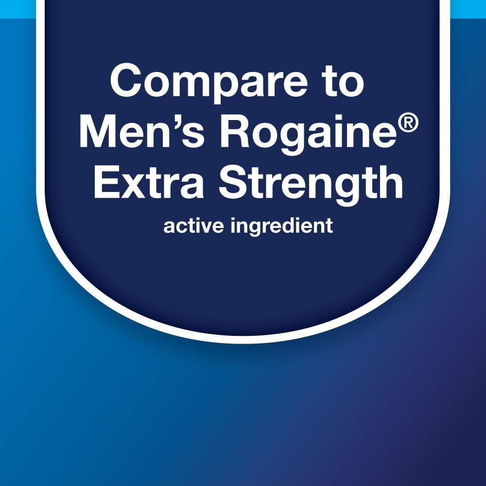  Basic Care Minoxidil Topical Solution USP, 5%, Hair Regrowth Treatment for Men, Extra Strength, 12 Fluid Ounces : Health & Personal Care