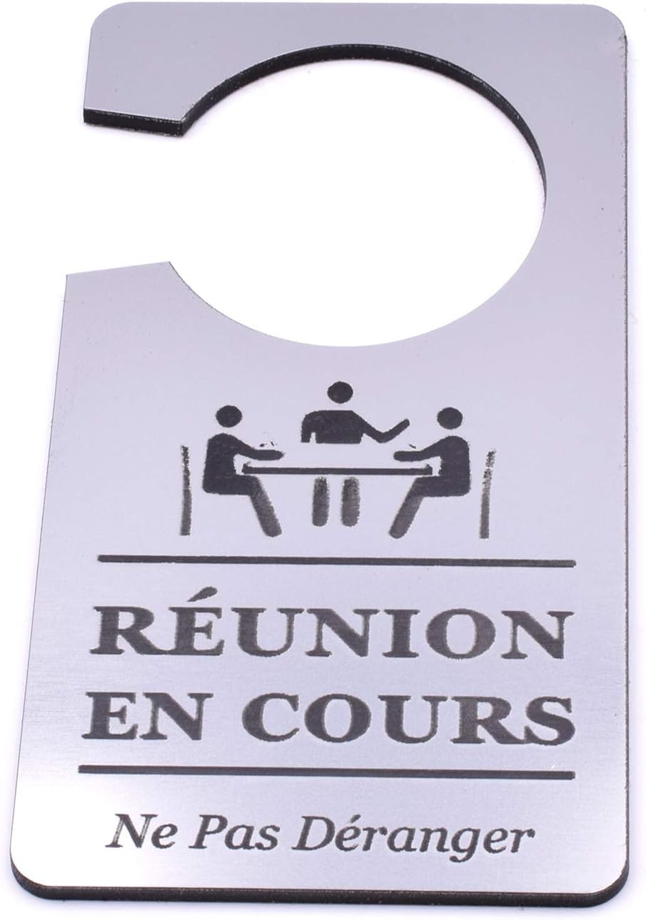 picture Ne Pas Déranger Réunion En Cours origin panneau de porte reunion en