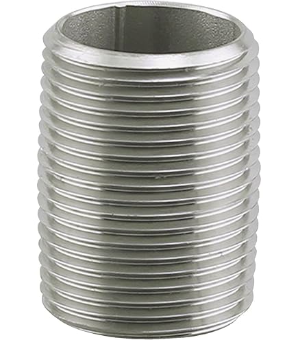 USA SEALING 316 Stainless Steel Pipe Nipple - 1 Inch NPT, 24 Inch Long, Schedule 40